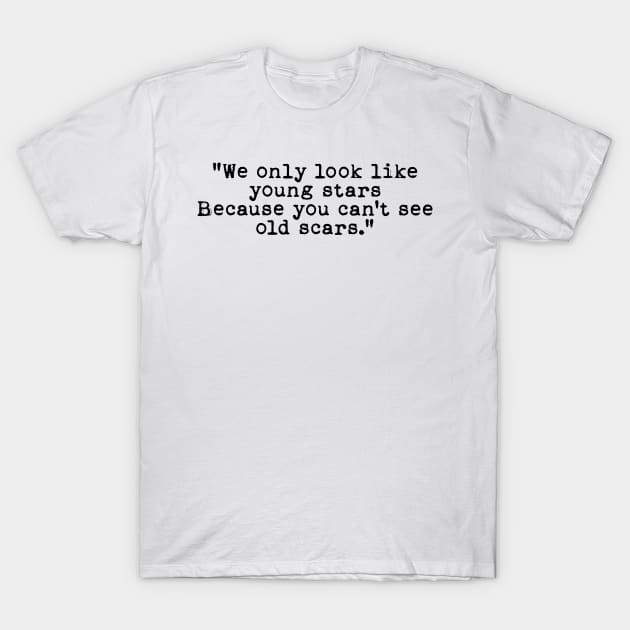 \Daisy Jones and The Six Young Stars Lyrics T-Shirt by baranskini